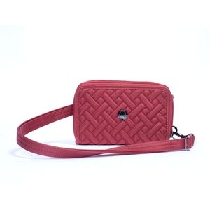 LUG Quickstep Convertible Wallet / Crossbody - Rosewood Red